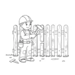 coloriage Chantier a dessiner en ligne