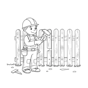 coloriage Chantier a dessiner en ligne