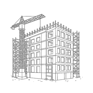 coloriage Chantier pour enfant de 6 ans