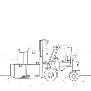 coloriage Chantier d
