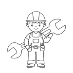 coloriage Chantier gratuit a imprimer
