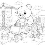imprimer coloriage Chantier