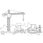 coloriage Chantier pour bebe a imprimer