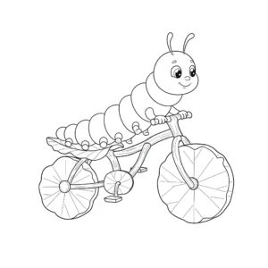 coloriage Chenille à imprimer pour enfants