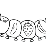 coloriage Chenille à imprimer pour enfants