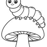 coloriage Chenille à imprimer gratuit