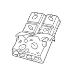 coloriage Chocolat pour enfant de 2 ans