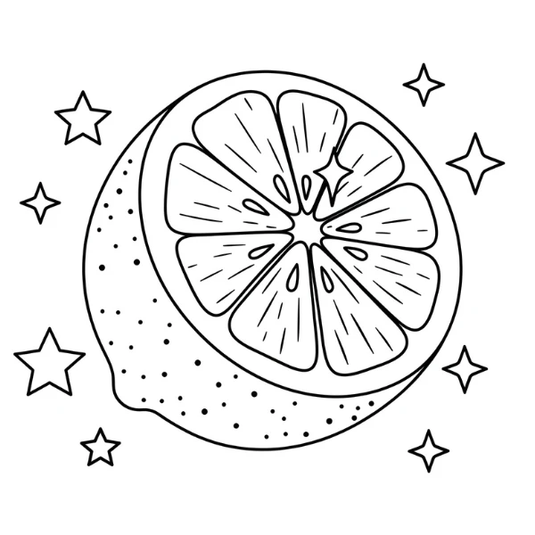 Tranh tô màu Citron