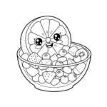 coloriage Citron à imprimer pour enfant de 3 ans
