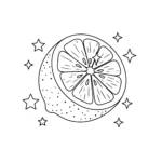 imprimer coloriage Citron pour enfant