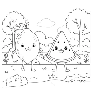 imprimer coloriage Citron pour enfant