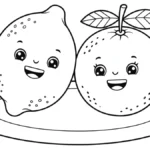 télécharger coloriage Citron gratuit