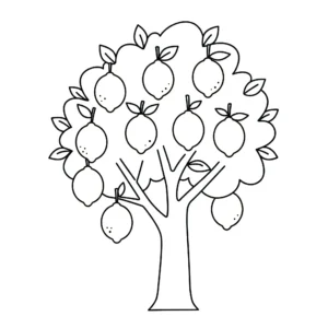 coloriage Citron a dessiner en ligne