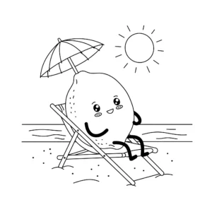 télécharger coloriage Citron gratuit