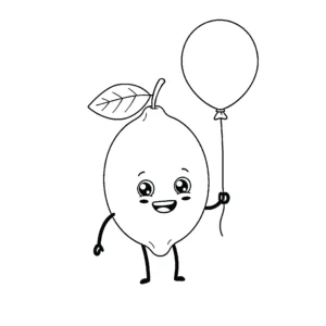coloriage Citron à imprimer a4