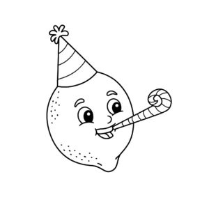 coloriage Citron à imprimer pour enfant de 8 ans