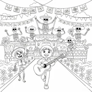 imprimer coloriage Coco
