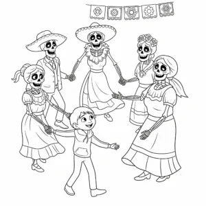 coloriage Coco à imprimer pour enfant de 8 ans