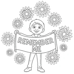 coloriage Coco pour enfant de 2 ans