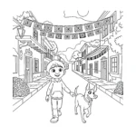 coloriage Coco pour enfant de 3 ans