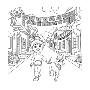 coloriage Coco pour enfant de 3 ans