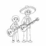 coloriage Coco à imprimer pour enfant de 4 ans