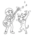 coloriage Coco a imprimer gratuit