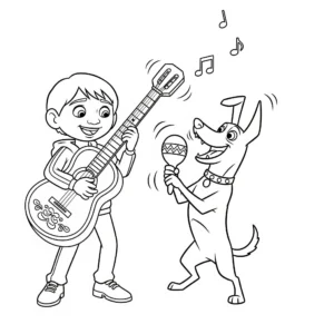 coloriage Coco a imprimer gratuit
