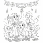 coloriage Coco à imprimer pour enfant de 9 ans