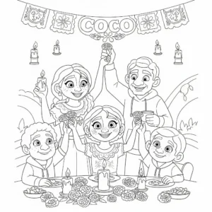 coloriage Coco à imprimer pour enfant de 9 ans