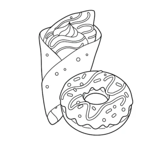 coloriage Crepes a dessiner en ligne