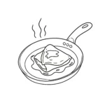 coloriage Crepes pour enfant de 4 ans