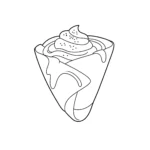 coloriage Crepes pour enfants a imprimer