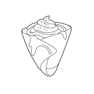 coloriage Crepes pour enfants a imprimer