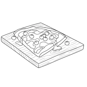 coloriage Crepes à imprimer gratuitement