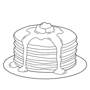 coloriage Crepes à imprimer pdf gratuit