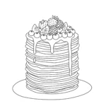 coloriage Crepes à imprimer pour enfant de 7 ans