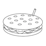 image pour coloriage Crepes enfant