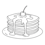 coloriage Crepes pour enfants à imprimer