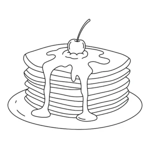 coloriage Crepes pour enfants à imprimer