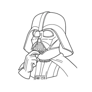 coloriage Dark Vador a imprimer gratuit