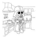coloriage Dark Vador pour enfants