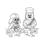 coloriage Dark Vador à imprimer pdf gratuit
