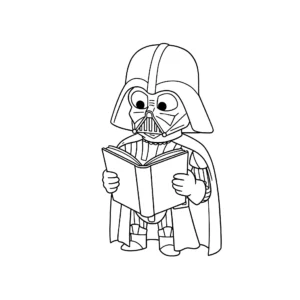 coloriage Dark Vador a telecharger
