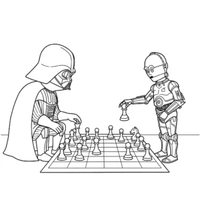 coloriage Dark Vador d