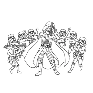 coloriage Dark Vador à imprimer gratuitement pdf