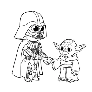 coloriage Dark Vador pour enfant à imprimer