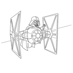 coloriage Dark Vador à imprimer pour enfants