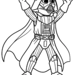 coloriage Dark Vador a dessiner et imprimer