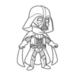coloriage Dark Vador à imprimer